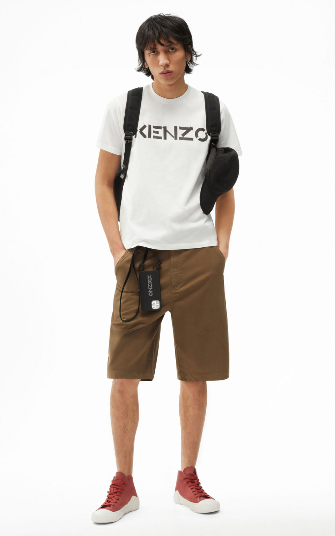 Kenzo Logo Moška Majice Bela SI-6690175